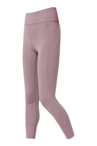 Sports naked women's high elastic tight Yoga breathable pants Pro sweat sports high waist pants SKSP027 front view